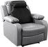 HOMBYS Sherpa Fleece Lumbar Support Pillow with Headrest for Recliner,Memory Foam Chair
