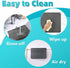 PoYang Coffee Mat, 16" X 24" Rubber Backed Coffee Bar Mat for Countertops, Absorbent Dish Drying Mat, Grey