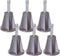 Home's Place Steel Stem Bed Frame Feet to Replace Wheels, Set of 6 Replacement Feet for Sturdy Bed and Floor Protection
