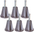 Home's Place Steel Stem Bed Frame Feet to Replace Wheels, Set of 6 Replacement Feet for Sturdy Bed and Floor Protection