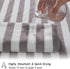 18 Set Loop-6 Towels,6 Towels,6 Set Pcs Light Gray Stripe Bath Towel with Hanging Bath Hand Washcloths Soft Family