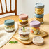 6-pack 10oz NETANY Glass jars with Airtight Lids, Overnight Oats Containers with Lids, Wide mouth Mason Salad jars