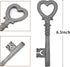 Zezzxu Large Iron Skeleton Key - Giant Cast Iron Key Prop for Wall Decor