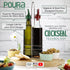 Set 250ml Poura Vinegar and Olive Oil Bottle Drizzler with ClickSeal BPA Free Pour Spouts | Glass Oil & Vinegar