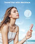 Handheld Fan, Portable Mini Fan with 3 Speeds, USB Rechargeable Personal Fan for Travel/Home - Pink