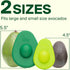 Food Huggers 2pc Silicone Avocado Huggers, Reusable Savers with Pit Storage, Large & Small, BPA Free