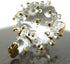 Puffer Miniature Hand Blown Glass Art Figurines, Sea Animals Collectible Gift Home Décor, Clear Gold