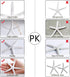 AerWo 20pcs 4 Inches White Artificial Resin Starfish with Rope for DIY Craft Beach Wedding Decorations
