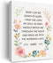 JerLoe Bedtime Prayer Canvas Wall Art Motivational Christian Child's Prayer Canvas Print Scripture