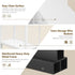 25.2" HET004WT1 Heybly Small Narrow Side Table for Small Space, Thin Bedside Table with Storage Basket, Skinny End