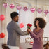 GuassLee Valentines Day Decorations, 36pcs Rose Gold Heart Shaped Baubles for Valentine's Day Wedding Anniversary
