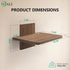 1 22lbs (CS201N), 1-Shelf, WALI Floating TV Shelf, Tier Projector Shelf for DVD Players, Routers, Game Consoles, Cable
