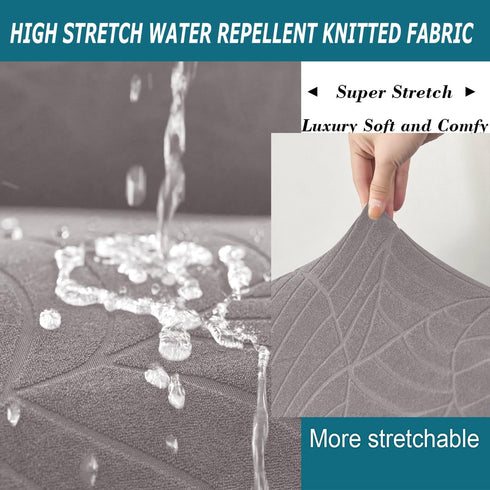 HFCNMY Ottoman Cover Square-Stretch Water Repellent Ottoman Cover -Thick Square Storage Foot Stool Covers with Elastic