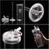 Portable Travel Coffee Press, 16oz, Double Wall with Lids and Straws, Single Serve for Travel, Home