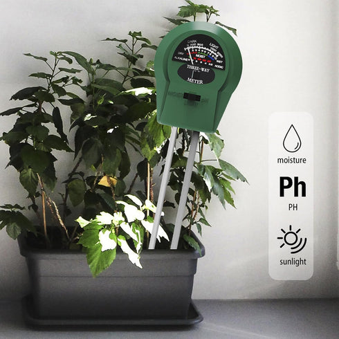 Speedinistic 3-in-1 Soil pH Meter - Moisture, Light, and pH Tester for Garden, Lawn, Farm, Indoor & Outdoor Plant Care