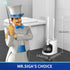 1 Set MR.SIGA Toilet Plunger and Bowl Brush Combo for Bathroom Cleaning, White