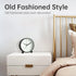 Analog Alarm Clock - 4 inch Super Silent Non Ticking Small Clock with Night Light, Battery Operated, Black Decor