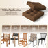 Set 2 4" Giantex of Tufted Patio Cushions, Outdoor Seat Cushions, Waterproof & High Elasticity for Comfortable Sitting