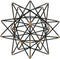 Deco 79 Metal Geometric Decorative Sculpture Home Decor Statue with Gold Accents, 7" x 7" x 7", Black