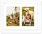 Golden State Art 8x10 White Photo Wood Collage Frame, Tempered Glass, Displays (2) 4x6 Pictures