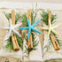 AerWo 20pcs 4 Inches White Artificial Resin Starfish with Rope for DIY Craft Beach Wedding Decorations