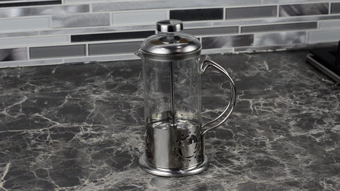 French Press Coffee Maker, Single Serving 1 Cup Capacity (12 fl oz/0.35 liter) Small Affordable Brewer with Highest
