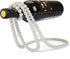 STANDOUTELROAL (White) Artificial Pearl Necklace Floating Wine Rack, Metal Wine Bottle Holder, Wine