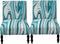 lihuitong Armless Chair Slipcover 2 Pieces Printed Armless Accent Chair Cover Stretch Spandex