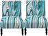 lihuitong Armless Chair Slipcover 2 Pieces Printed Armless Accent Chair Cover Stretch Spandex