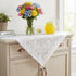 Yuomeaz 35 35 Inch White Lace Table Cloth, x Square Lace Tablecloth, Vintage Embroidered Style Crochet Tablecloths
