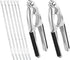 Nut Crackers, 8Pcs Multi-Purpose Stainless Steel Seafood Pecan Cracker, Non-slip Handle Walnut