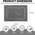 Bath Mat Floor Towel Set, Absorbent Cotton Hotel Spa Shower Mats, Pack of 2, 22"x34"