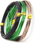 YOURSEE 9 Rolls Bonsai Wires, Anodized Aluminum Training Wire, 3 Colors & 3 Sizes, Total 147 Feet