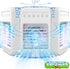 Portable Air Conditioners, 180° Oscillation Mini AC, 4 Wind Speed, Built-in Ambient Light, Large Water Tank for