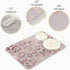 OREZI Absorbent Dish Drying Mat, Rose Golden Leopard Print, 16 x 18 Inches for Kitchen Counter