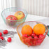 Meisha Round Fruit Bowl, Creative Mesh Fruit Dish Basket Bowl, Round Rainbow Large Metal Wire Storage Baskets, Modern Style Container for Fruit, Vegetables, Bread, Snacks - 8.46" Diameter by Nonbrand