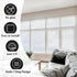 DUOFIRE Natural Frosted Glass Film 23.6in. x 78.7in. S001 - Privacy Window Film, No Glue, Anti-UV