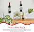LIFKOME 2Pcs Wall Mounted Wine Rack, Red Wine Display Holder for Kitchen Pantry, Bar, Wine Cellar