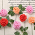 Fake Leaves for Roses Decorations, 80pcs Bulk Green Rose Leaves with Stems for DIY Wedding Bouquets