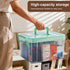 guaiboshi 15QT Clear Medicine Organizer Storage Box with Handle & Tray - Thickened Plastic Empty First Aid Box