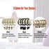 MroMax 24Pcs Silver Curtain Clip Rings with Hooks for Window Curtain Rods, 1.5" Inner Diameter