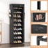 4 10 18-22 Closet VILICK Shoe Rack with Cover Narrow Shoe Organizer with Side Pockets Tier Tall Shoe Storage Holds