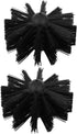2pcs Chimney Brush Dryer Vent Cleaner Drill Attachment - Duct Brush Replacement Vent Brush Cleaning Tools