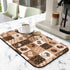 Coffee Bar Mat Accessories for Countertop Super Absorbent Anti-Slip Silicone Dish Drying Mats for Kitchen Counter Draining Pad Decor Gift Fit Coffee Maker Coffee Pot Espresso Machine 19inx12in
