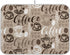 Coffee Mat for Coffee Cup Drying, Medium Brown Coffee Maker Mat, Microfiber Dish Drying Mats, 16x18 Inch