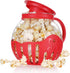 MMUGOOLER Glass Microwave Popcorn Popper, 2.25QT Original Popcorn Jar with Silicone Lid, BPA Free