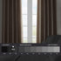 HPD Half Price Drapes Faux Linen Curtains, 1 Panel, 50W X 84L, Textured Room Darkening Drapes for Bedroom, Dutch Cocoa