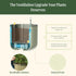 Countertop Vego garden Mini Planter Indoor Pots with Trellis Self-Watering Herb Planter for Climbing Vegetables Flowers