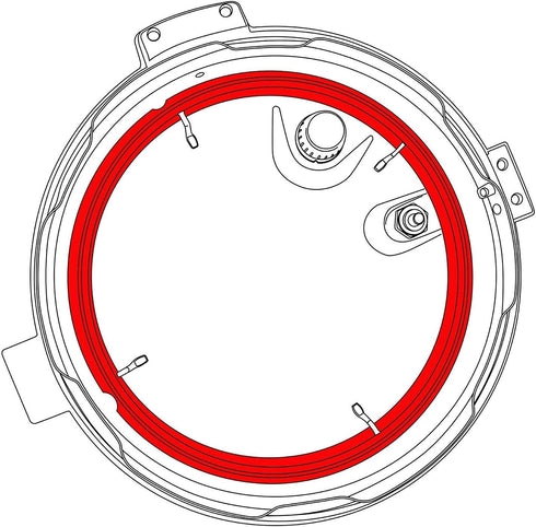 GJS Gourmet Silicone Sealing Gasket Compatible with 8 Quart Crock-Pot Express Pressure Cooker Model SCCPPC800-V1
