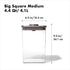 4.4 OXO Steel POP Container Big Medium Square - Qt for Flour, Sugar and More,Grey